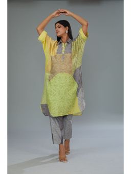 Kahani Lush - Grey Printed Co-Ord (Set of 2)