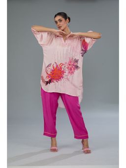 Kahani Lush - Pink Floral Co-Ord (Set of 2)