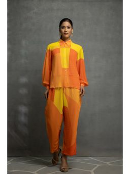Kahani Lush - Orange & Yellow Co-Ord (Set of 2)