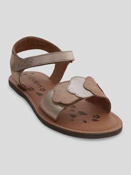 Kickers - Girls Kick Dynastar Light Gold Sandals