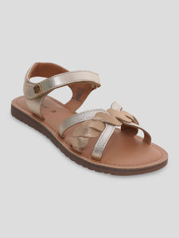 Kickers - Girls Kick Betty Gold Sandals