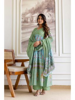 Roohaniyat - Floral Anarkali Kurta With Palazzo & Dupatta