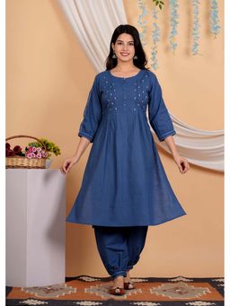 Roohaniyat - Blue Cotton Kurta with Salwar