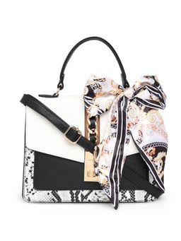 Aldo - Printed White Top Handle Satchel Bag