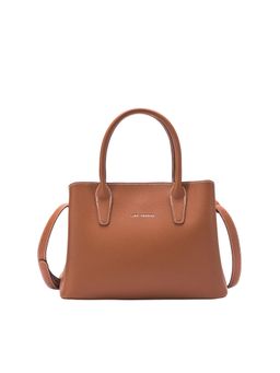 Lino Perros - Avril Tan Satchel Bag with Detachable Strap