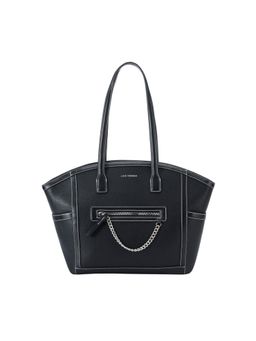 Lino Perros - Monroe Viola Black Tote Bag