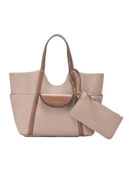 Lino Perros - Monroe Evelyn Beige Tote Bag with Pouch