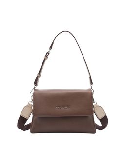 Lino Perros - Voyage Mousse Coffee Shoulder Bag with Detachable Strap