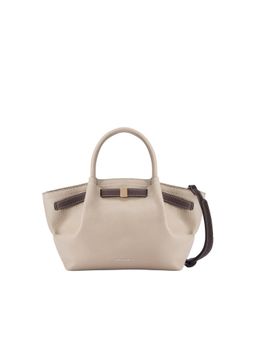 Lino Perros - Monroe Windsor Beige Satchel Bag with Detachable Strap