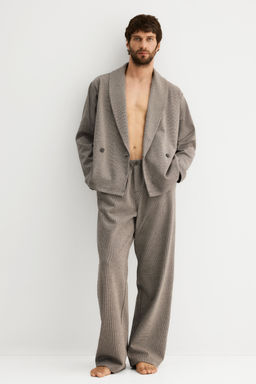 H&M - Men Brown Relaxed Fit Jersey Jacket