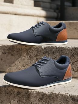 U.S. POLO ASSN. - Men Lucius 3.0 Navy Work Casuals Lace Up Shoes