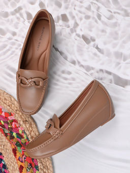 Ronnie Grey - Women Brown Solid Wedges Loafers