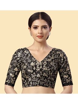 Studio Shringaar - Polyester Warli Art Print Stitched Blouse