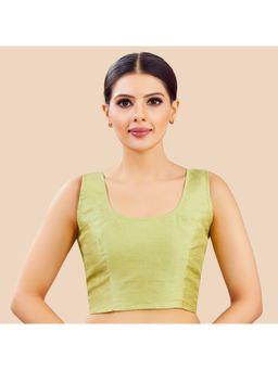Studio Shringaar - Readymade Art Silk Sleeveless Stitched Blouse