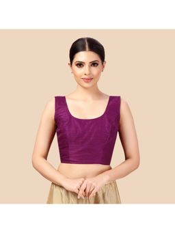 Studio Shringaar - Readymade Art Silk Sleeveless Stitched Blouse