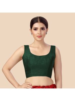 Studio Shringaar - Readymade Art Silk Sleeveless Stitched Blouse