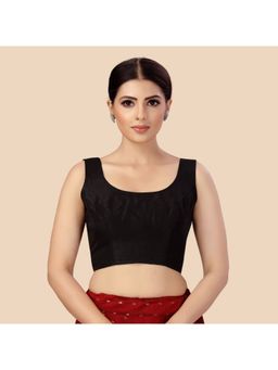 Studio Shringaar - Readymade Art Silk Sleeveless Stitched Blouse