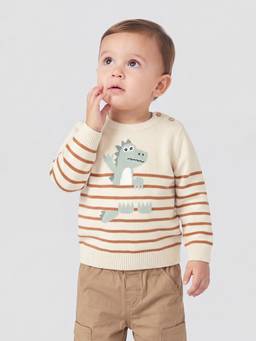 max - Boys Striped Knitted Sweater