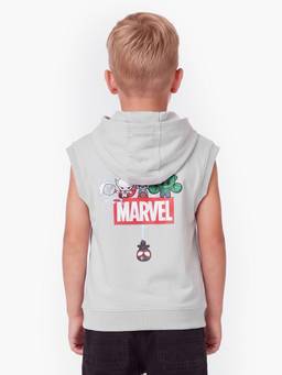 max - Boys Avengers Printed Hooded T-Shirt