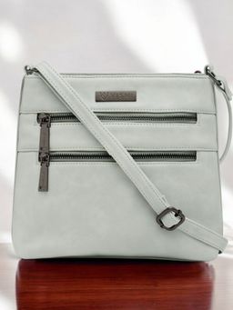 VISMIINTREND - Women Premium Vegan Leather Stylish Grey Sling Bag (M)