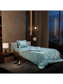 Stoa Paris - Date Night Blue Satin Single Comforter