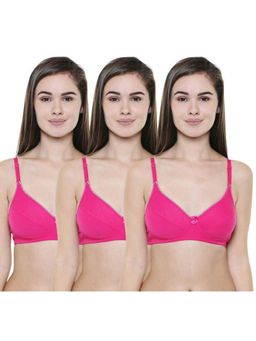 Bodycare - Pack of 3 Premium Perfect Coverage Bra In Rani Colour