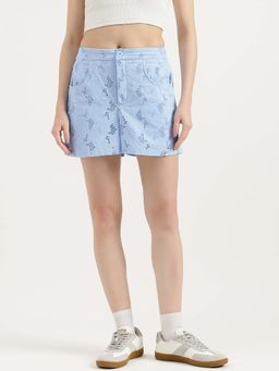 United Colors of Benetton - Schiffli Embroidered Straight Fit Shorts