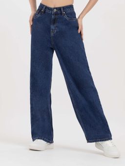 Red Tape - Women Mid Blue Baggy Jeans