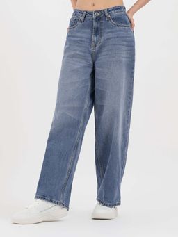 Red Tape - Women Light Blue Baggy Jeans