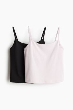 H&M - Girls 2-Pack Integral-Top Sports Tops With Drymove