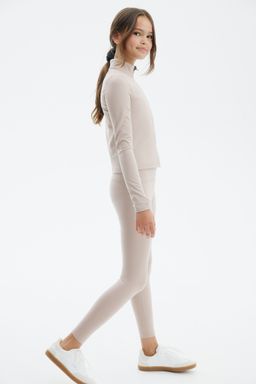 H&M - Girls Beige Sports Leggings With Softmove