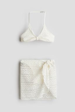 H&M - Girls 3-Piece Crochet-Look Swim Set