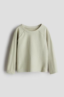 H&M - Boys Green Upf 50 Textured Swim Top