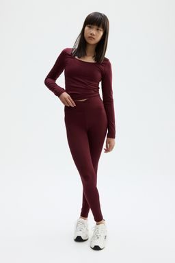 H&M - Girls Red Sports Leggings In Softmove