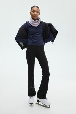 H&M - Girls Black Fleece-Lined Sports Leggings With Softmove