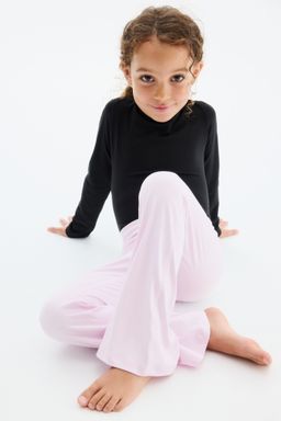 H&M - Girls Pink Flared Sports Leggings With Softmove