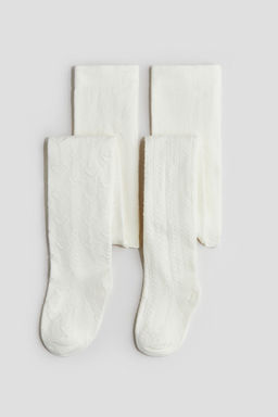 H&M - Girls 2-Pack Fine-Knit Tights