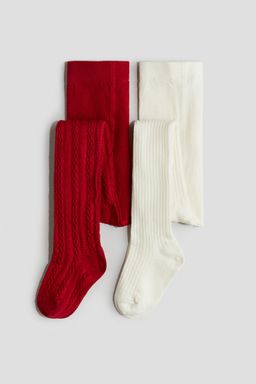 H&M - Girls 2-Pack Fine-Knit Tights