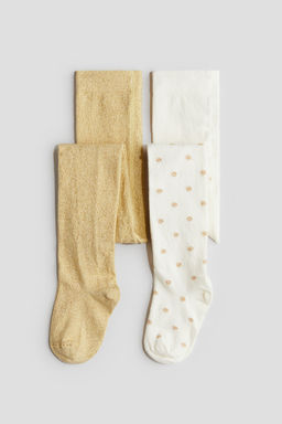 H&M - Girls 2-Pack Fine-Knit Tights