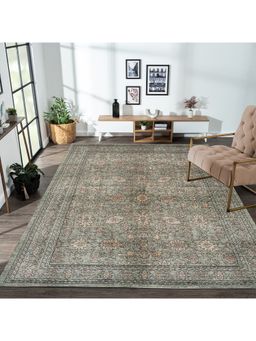 OBSESSIONS - Anti-Static Traditional Bedside Runner (L) 150 X (W) 80, Green