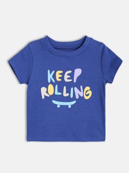 MINI KLUB - Boys Blue Typography T-Shirt