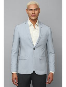 Allen Solly - Men Blue Slim Fit Solid Formal Blazer