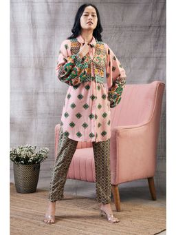 Soup by Sougat Paul - Taahira Printed Co-ord Jacket (Set of 3)