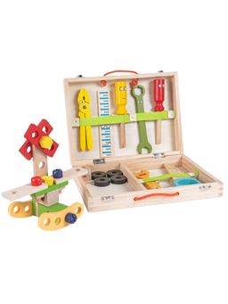 NESTA TOYS - Wooden Tool Kit Set with Tool Box Toy (3-4 Years)