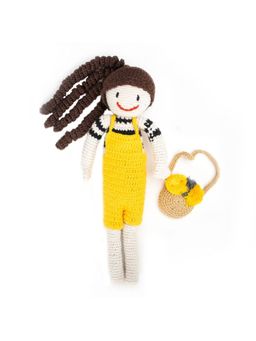 NESTA TOYS - Crochet Doll Stuffed Toy with Purse (Set of 2) (0-3 Months)