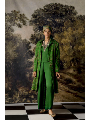 Buy A Humming Way Valdivian Landscape Robe Coat, Corset & Trousers (Set ...