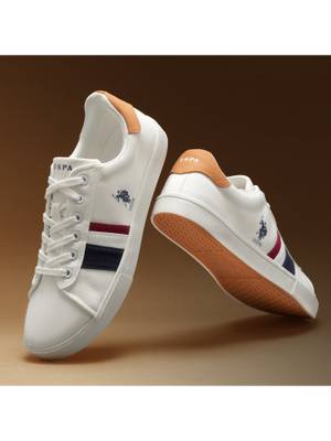 U.S. POLO ASSN. Abor 3.0 Men's White Sneakers - Image 1