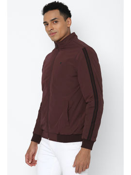 maroon windbreaker