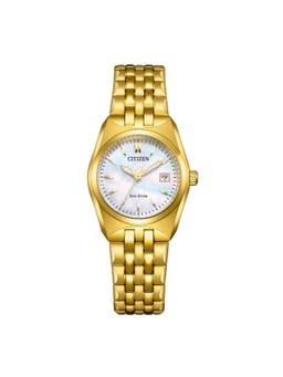 Citizen - Eco-Drive 27 mm White Dial Women Analog Watch (EW2293-56D) (M)