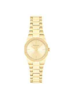 Calvin Klein - Geometric Elegance Gold 23 mm Dial Women Watch (25100142) (M)